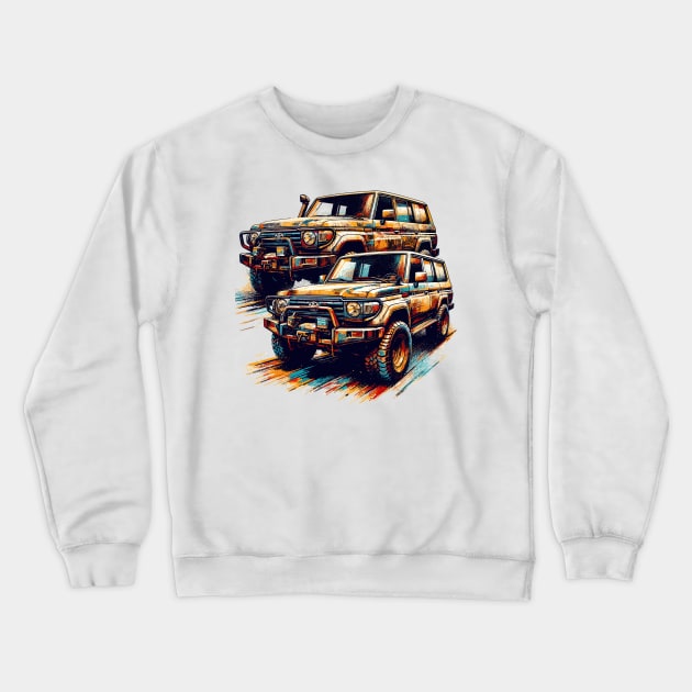 Toyota Land Cruiser Crewneck Sweatshirt by Vehicles-Art